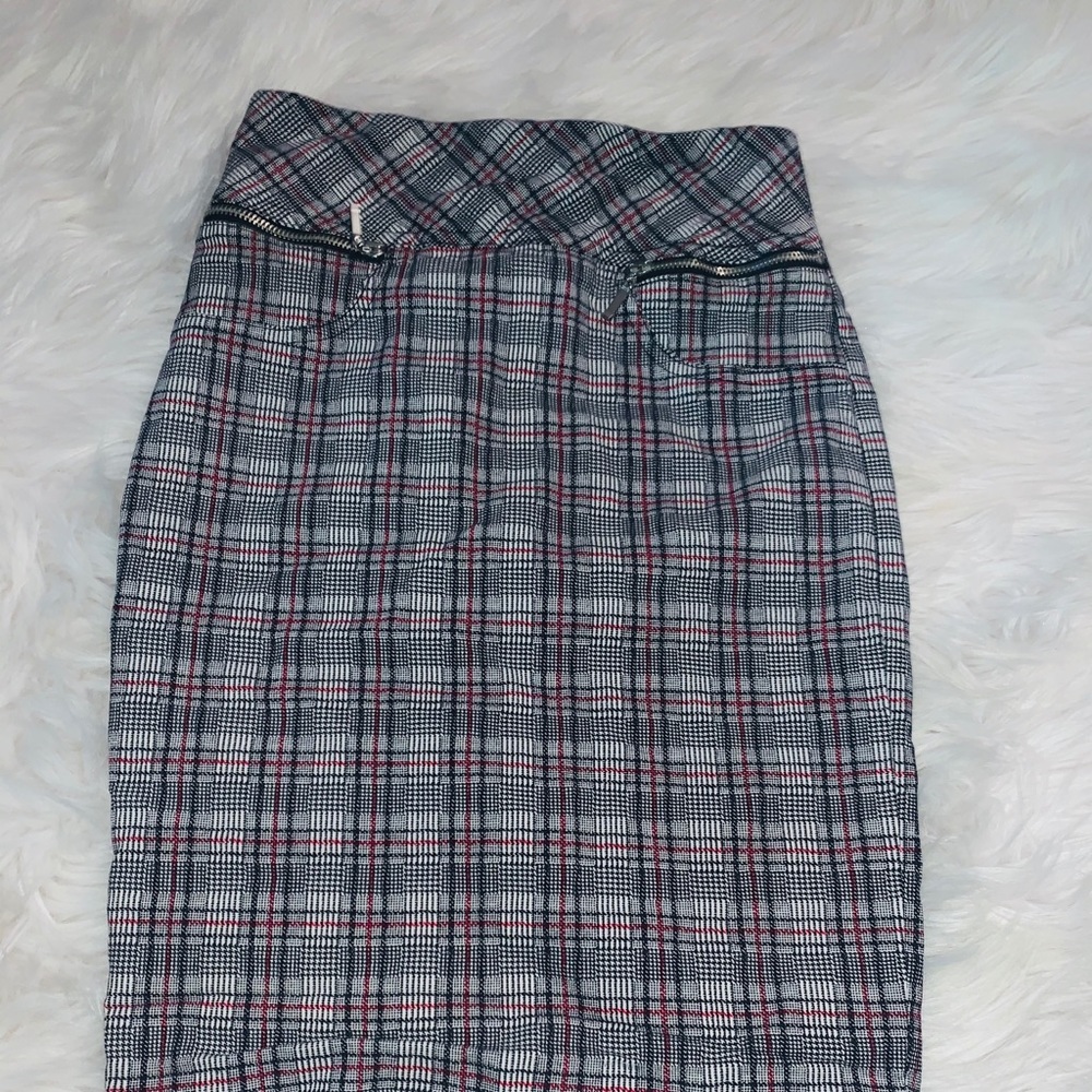 Plaid Tight Fitted Mini Skirt